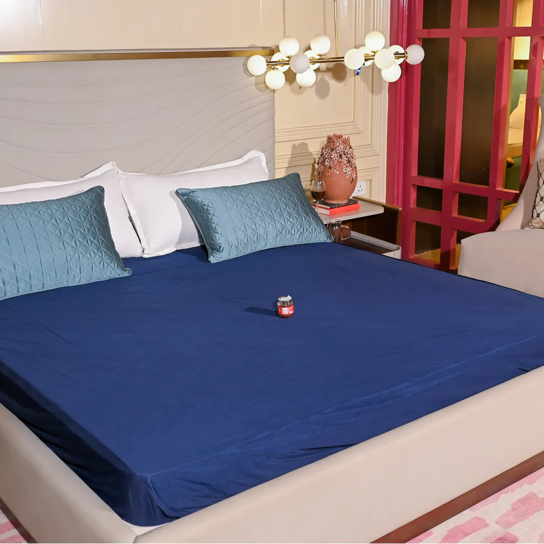 Navy Blue Mattress Protector