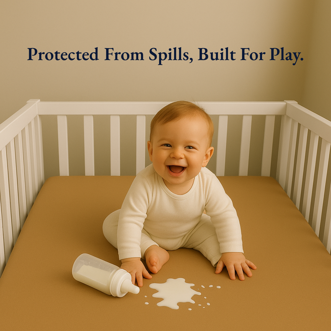 Crib Mattress Protector Camel