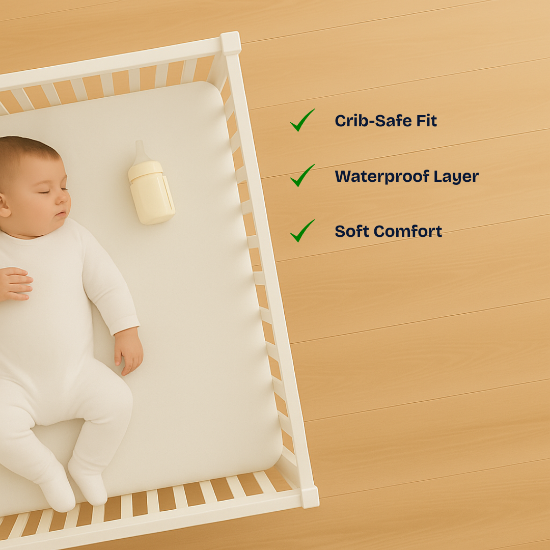 Crib Mattress Protector White