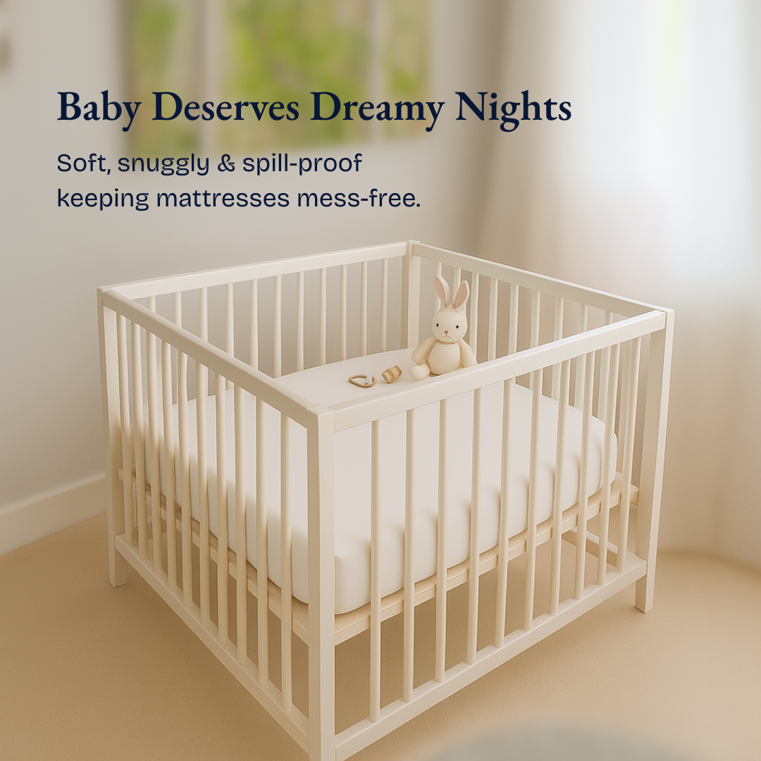 Crib Mattress Protector White