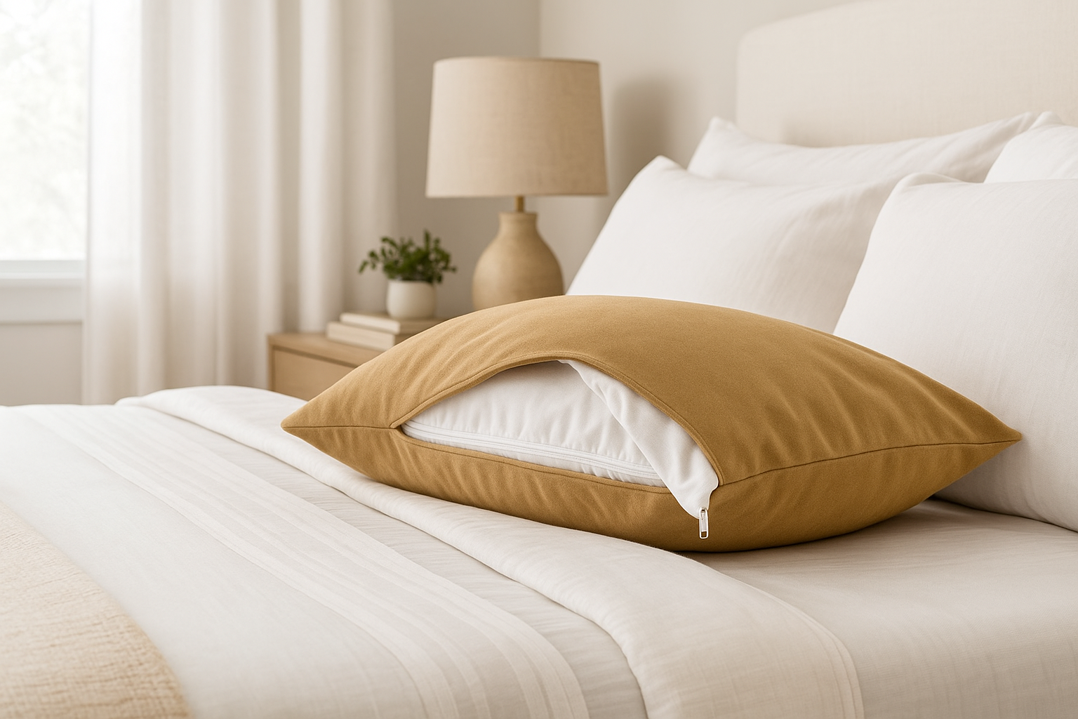 Slip it over your pillow to guard against sweat, oil, and daily wear. Keeps your pillow feeling new for years.