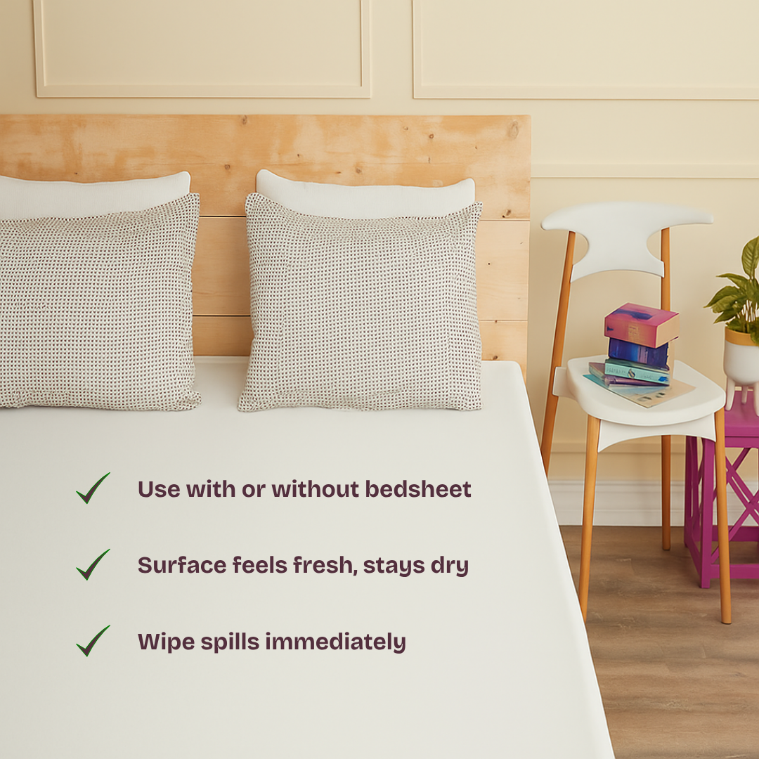 Terry Elastic White Waterproof Mattress Protector