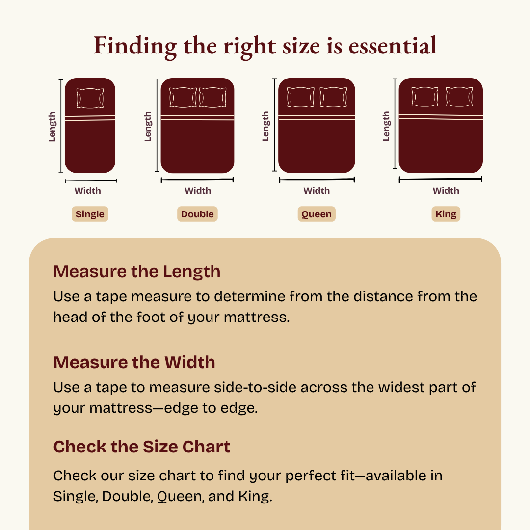 Terry Elastic Maroon Waterproof Mattress Protector