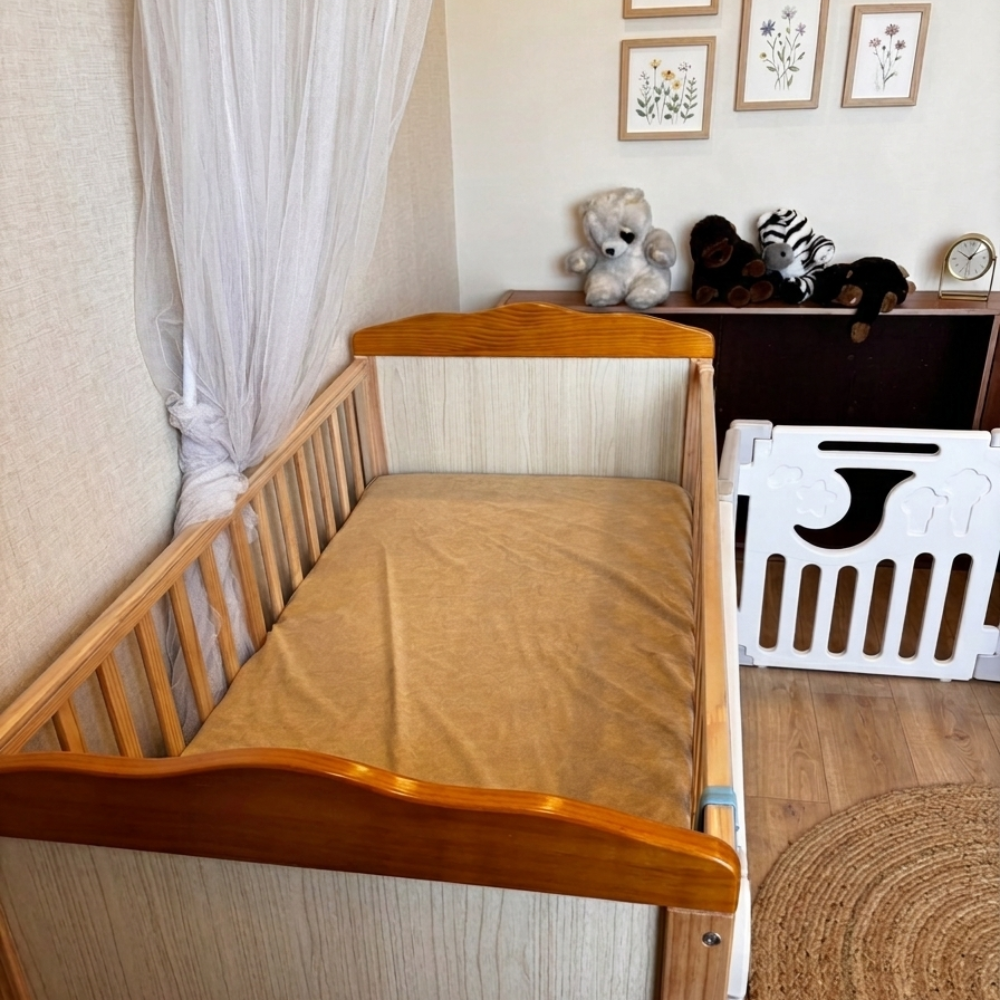 Camel Crib Mattress Protector