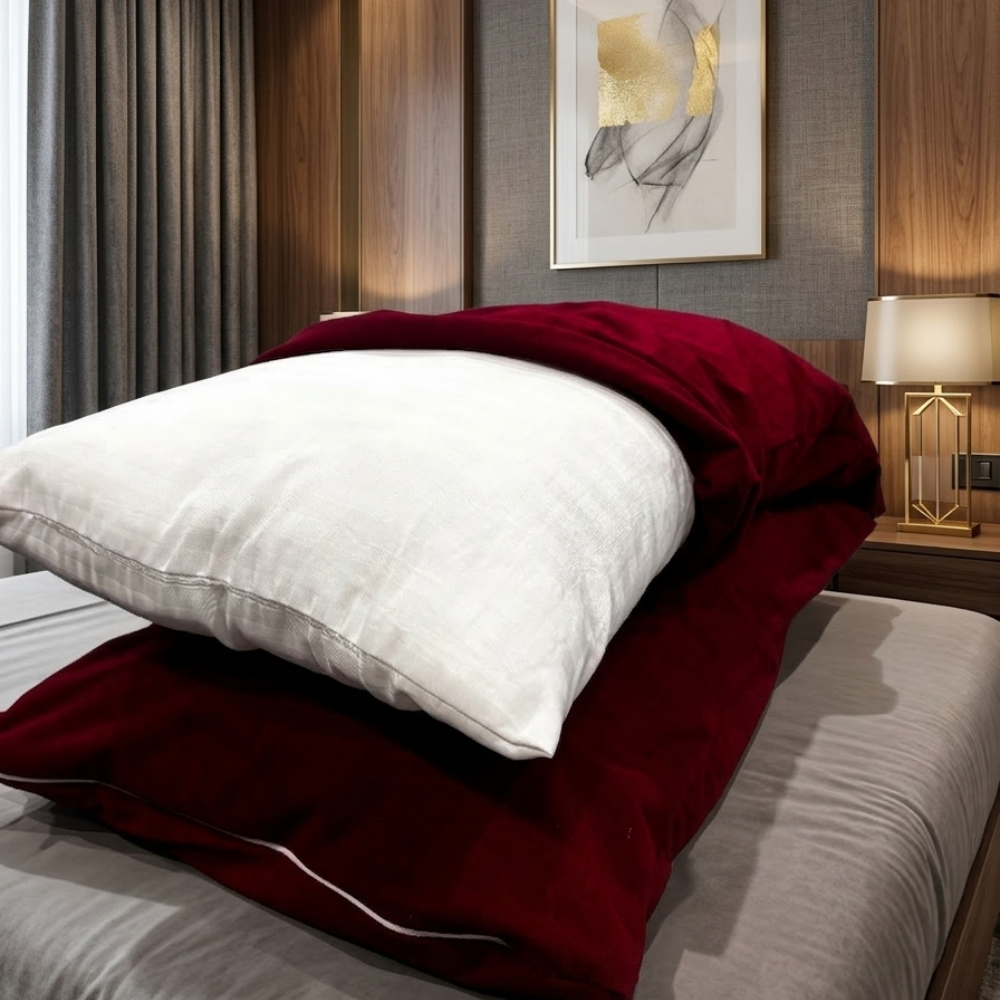 Maroon Pillow Protector