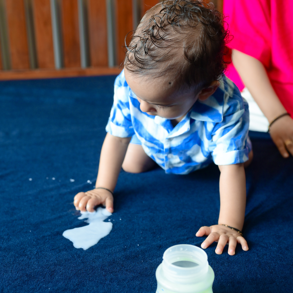 Terry Elastic Navy Blue Waterproof Mattress Protector