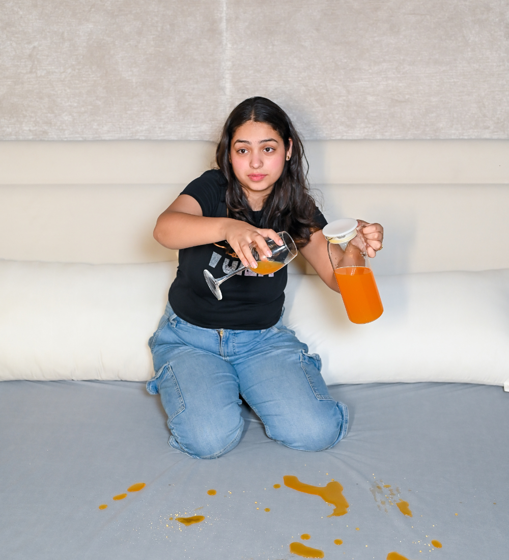 Grey Waterproof Mattress Protector | Terry Fabric