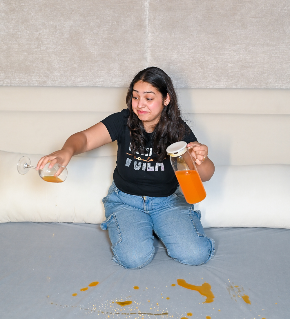 Grey Waterproof Mattress Protector | Terry Fabric