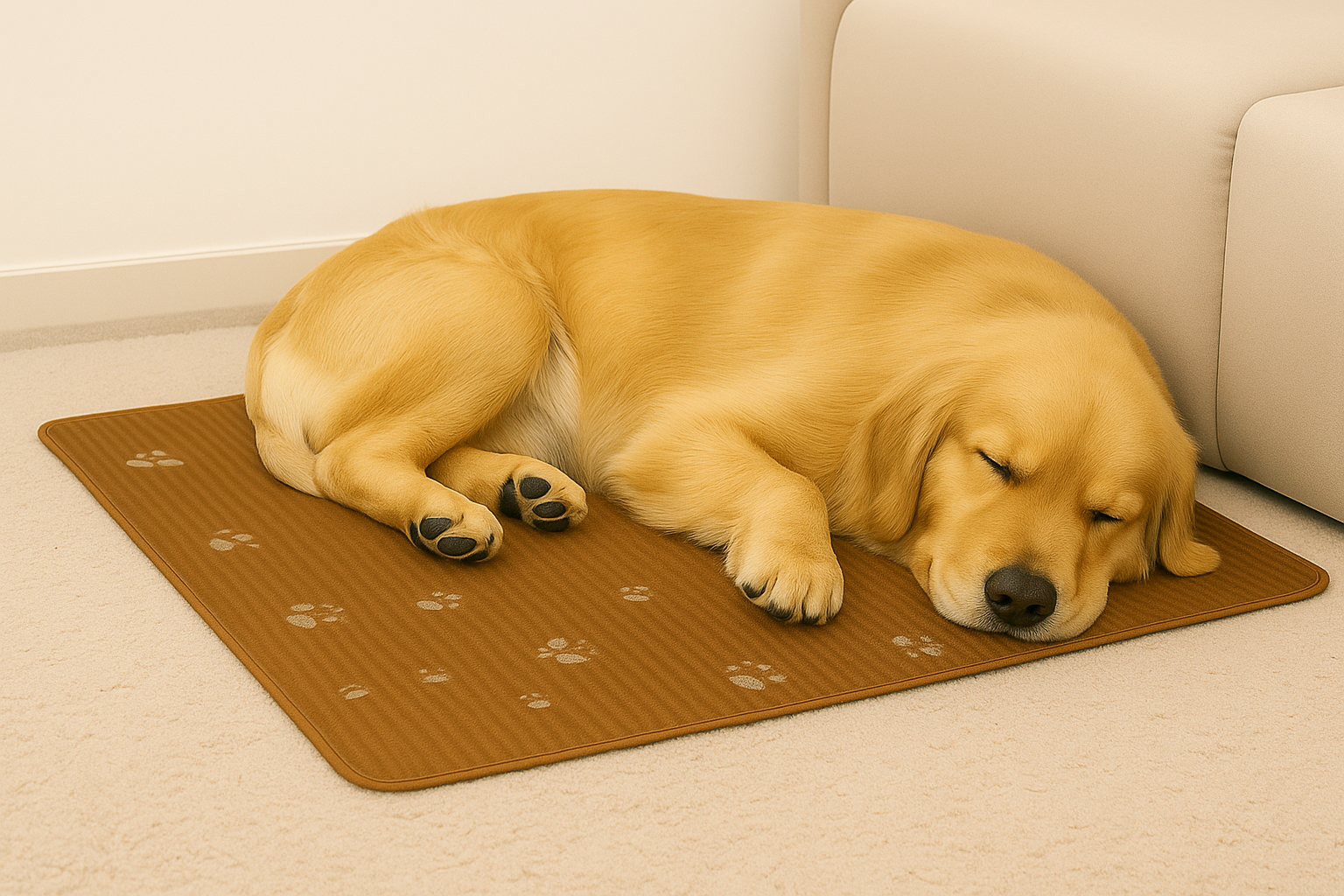 Place it where your dog loves to nap — beds, sofas, crates, or even the corner of your room. It catches fur, drool, and the occasional accident, making cleanup easy and their space extra comfy.