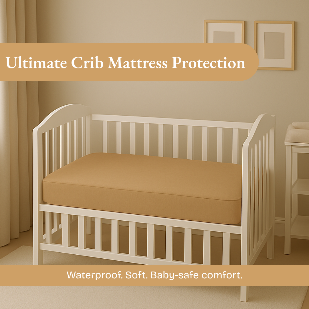 Crib Mattress Protector Camel