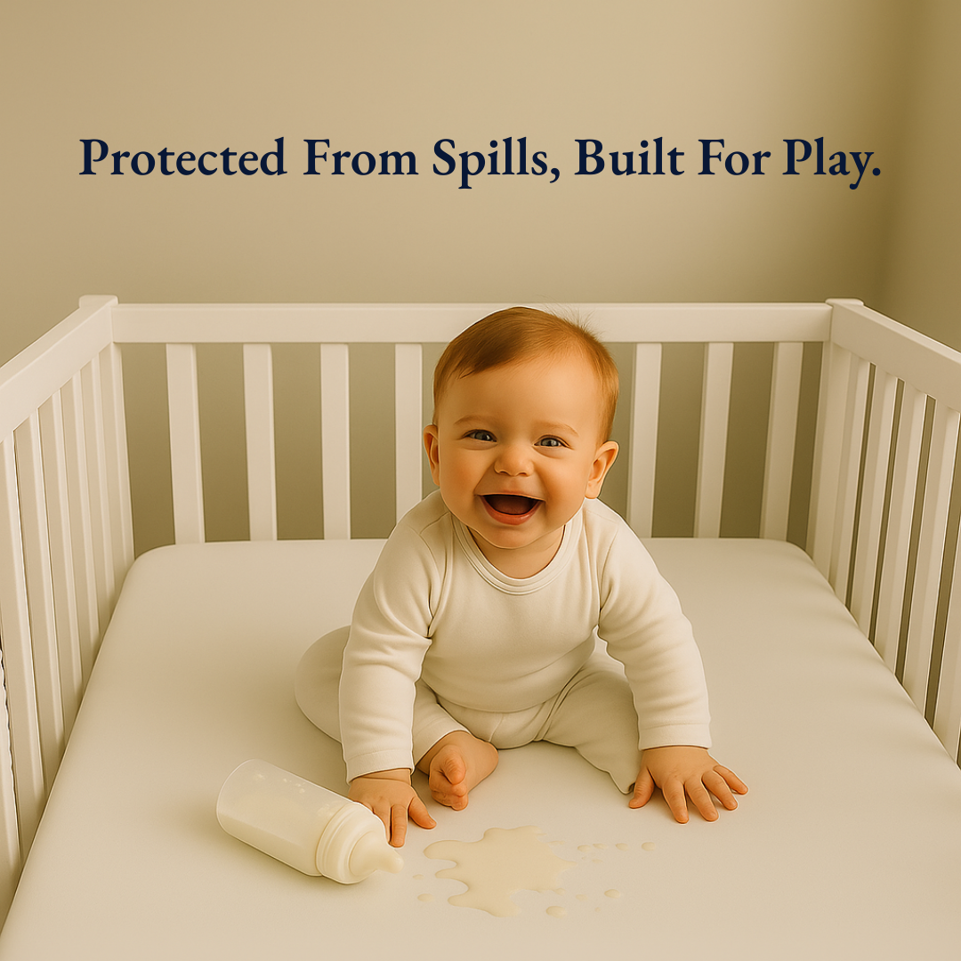 Crib Mattress Protector White