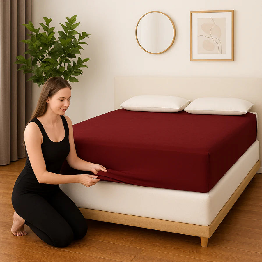 Lycra Grey Waterproof Mattress Protector