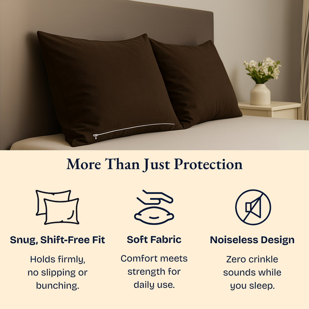 Pillow Protector Dark Brown