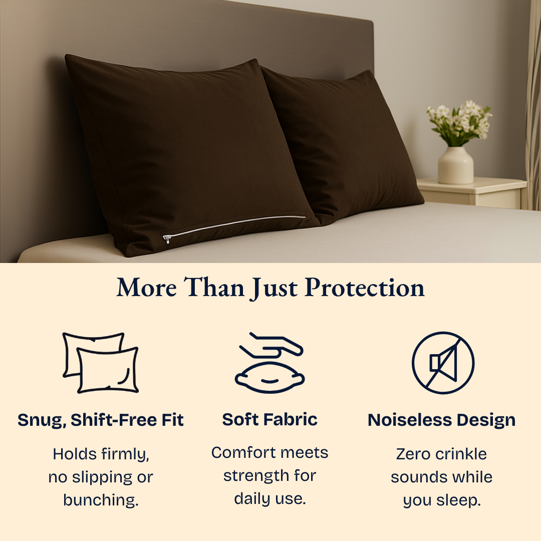 Pillow Protector Dark Brown