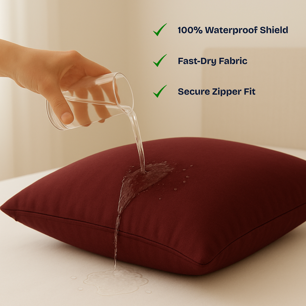 Pillow Protector Maroon