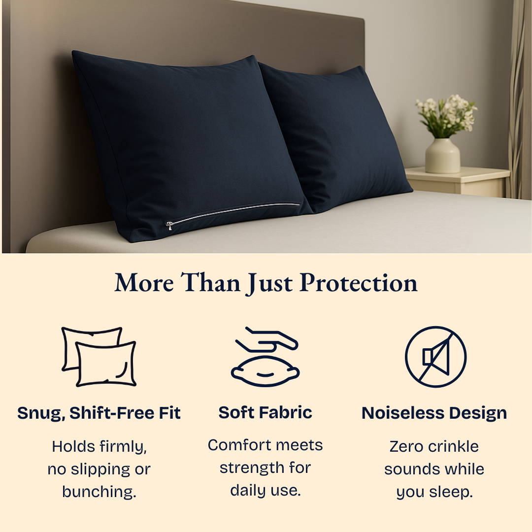 Pillow Protector Navy Blue