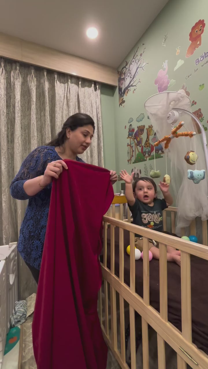 Crib Mattress Protector Dark Brown